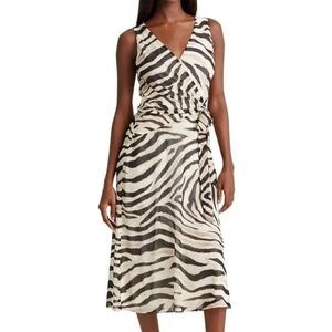 New Animal Print Maxi Dress / Size 12